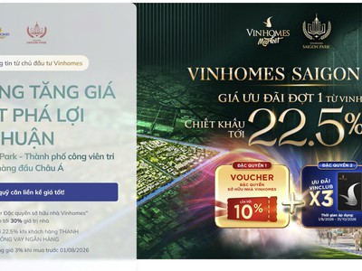 Mở bán đợt 1 vinhomes sài gòn park - chiết khấu tới 22.5 - quỹ căn liền kề giá tốt cđt 0