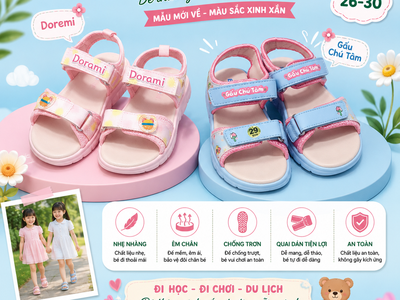 Sandal Cho bé Săn Đồ mới xinh xắn, Tự tin đón mùa tựu trường 1