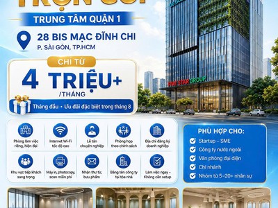 Cho thuê văn phòng trọn gói full nội thất full tiện ích 0