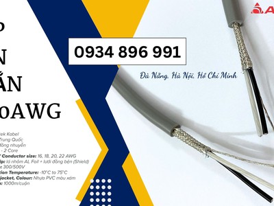 Dây Cáp Vặn Xoắn 1 Pair 20 AWG Chống Nhiễu Phân Phối Huế, Quảng Trị, Đà Nẵng 0