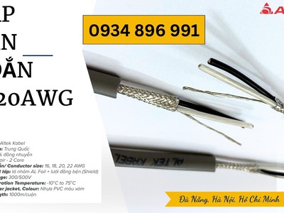 Dây Cáp Vặn Xoắn 1 Pair 20 AWG Chống Nhiễu Phân Phối Huế, Quảng Trị, Đà Nẵng 2