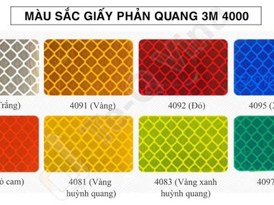 Decal phản quang Đa màu 3M Diamond 4000 0