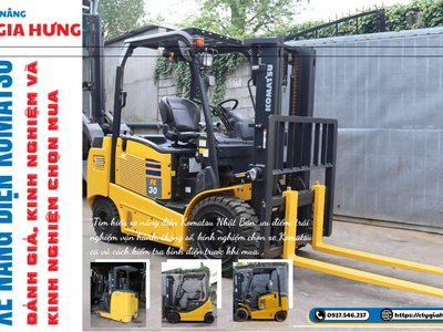 Xe Nâng Điện Komatsu: Đặc Điểm, Ưu Điểm Và Kinh Nghiệm Chọn Xe 0