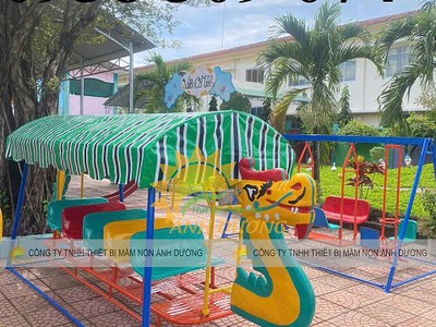 Xích đu thuyền rồng mầm non, xích đu treo mầm non 2