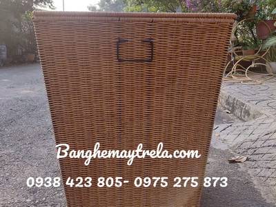 Giỏ vuông mây nhựa tròn 0