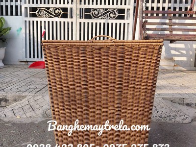 Giỏ vuông mây nhựa tròn 3