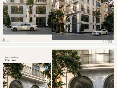 Tòa 9 Tầng Linh Lang Lô Góc Bề Thế Mặt Tiền 18M 80 Tỷ-Kiến Trúc Tân cổ điển siêu đẹp 0