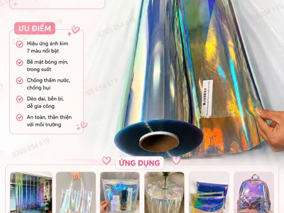 Pvc ánh kim bảy màu lấp lánh, nổi bật, sản phẩm bán chạy nhất 0
