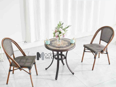 Bộ bàn ban công 2 ghế lưới TE2036-60A CC2018-A tại HCM 0