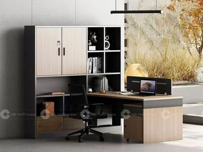 Bàn Làm Việc Nhân Viên Gỗ MDF Hiện Đại, Tiện Dụng 1
