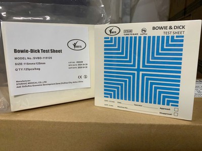 Bowie dick test sheet Vimed 1