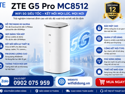 Siêu phẩm bộ phát ZTE G5 Pro MC8512 0
