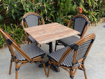 Ghế cafe khung nhôm 0