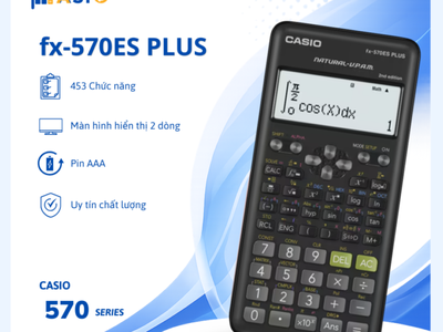 Casio FX-570ES Plus Chiếc Máy Tính Quen Thuộc Cho Học Sinh, Sinh Viên 0