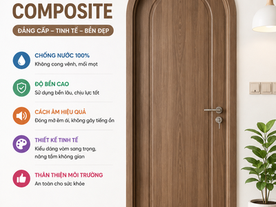 Cửa vòm composite - Nâng tầm không gian sống 0
