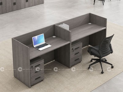 Cụm Bàn Làm Việc Nhân Viên Gỗ MDF Hiện Đại 2