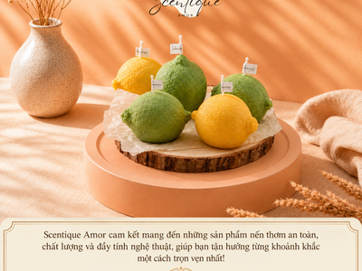Nến Thơm Tạo Hình Trái Cây Quả Chanh 0