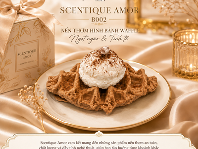 Nến Thơm Tạo Hình Bánh Waffle B002 0