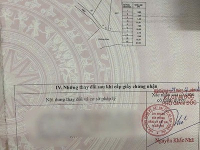 Chính chủ bán gấp đất thổ cư 272.3 m2 sẵn sổ riêng đường rộng 8m- tại đất đỏ, brvt 1