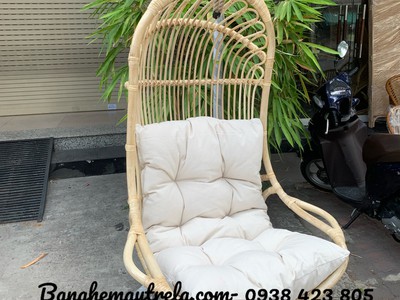 Ghế xích đu đơn mây tre 5