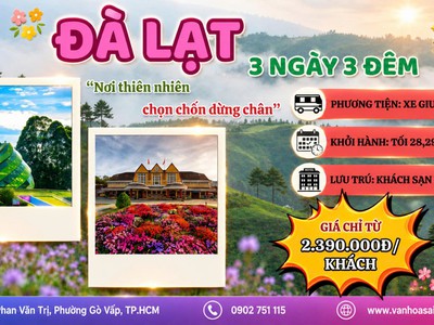 Lễ Quốc Khánh 2/9 Đà Lạt 3 Ngày 3 Đêm 0