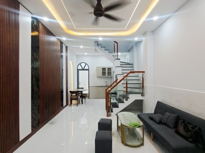 Nhà 3 tầng hẻm ô tô ngủ nhà ngay chợ gò xoài 51m2 4pn 3wc...