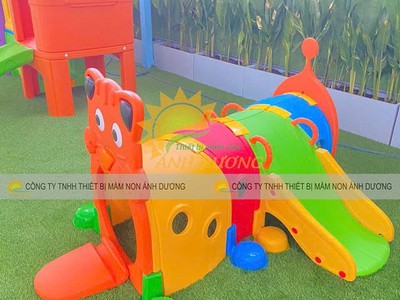 Cung chui mầm non, cổng chui mầm non, hang chui cầu trượt mầm non 2
