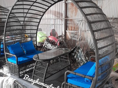 Ghế mây nhựa ngoài trời 1