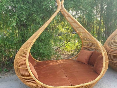 Ghế mây nhựa ngoài trời 3