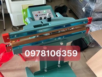 Máy hàn miệng túi dập chân có giá đỡ, máy ép túi nilong, máy hàn túi nhôm- túi bạc 1