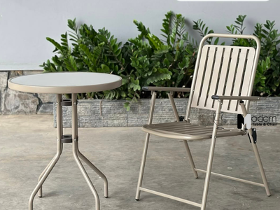 Ghế sắt cafe ngoài trời gấp gọn CC03002-T tại HCM 1