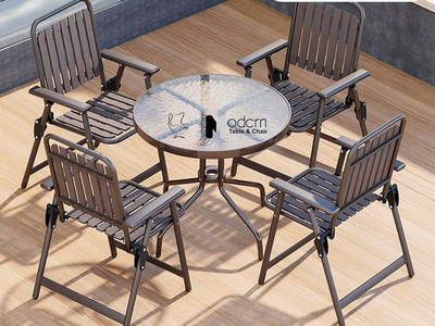 Ghế sắt cafe ngoài trời gấp gọn CC03002-T tại HCM 2