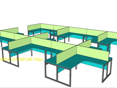 Chuyên thiết kế thi công nội thất văn phòng - bàn làm việc theo yêu cầu 7