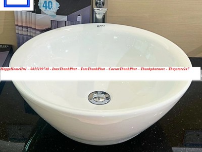 Chính hãng Chậu Rửa Lavabo Inax L-445V L445V Đặt Bàn Tròn, chậu bàn đá 1
