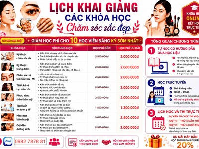 Khoá Học Chăm Sóc Sắc Đẹp 0