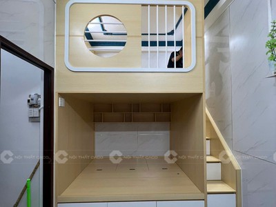 Giường Tầng Gỗ MDF Tối Ưu Không Gian Cho Bé 0