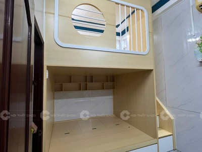 Giường Tầng Gỗ MDF Tối Ưu Không Gian Cho Bé 1