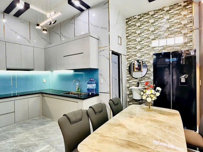 Nhà mới full nội thất vip 4 tầng - 55m2- 4pn- xe hơi đỗ cửa trương thị hoa, q12 - giá 6,2 tỷ 4