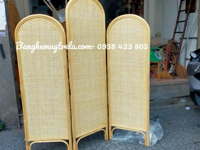 Bình phong mây trám đan kín 5