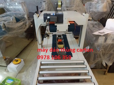 Máy dán thùng, máy dán băng dính thùng, máy dán thùng mặt trên mặt dưới 2