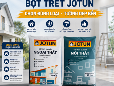 Bột Trét Jotun-Chọn Đúng Loại, Tường Đẹp Bền Hơn 0