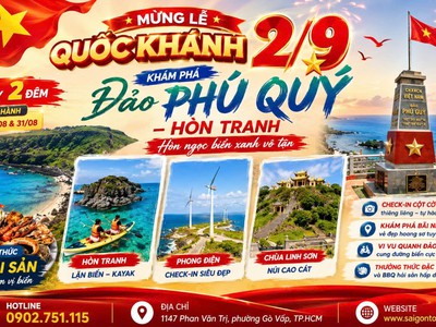 Đảo Phú Qúy - Hòn Tranh - 3N2Đ 2