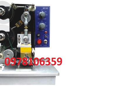 Máy in date bán tự động, máy in date lên bao bì tem nhãn, máy đóng date lên bao bì 1