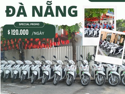 Cho thuê xe máy vision đời mới 2025 Đà Nẵng 0