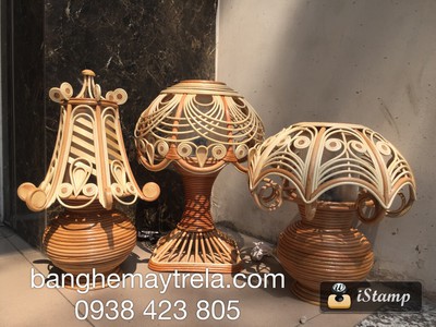Đèn ngủ để bàn mây tre 1