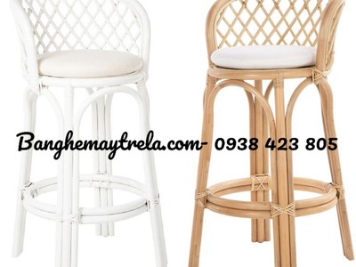 Ghế quầy bar cao mây tre 0