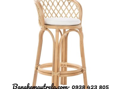 Ghế quầy bar cao mây tre 3