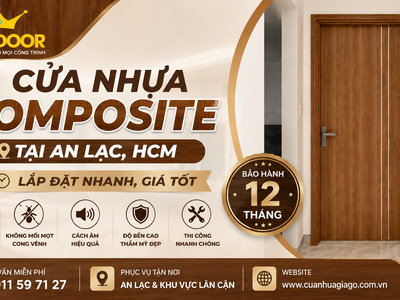 Cửa Nhựa Composite Tại An Lạc, HCM Lắp Đặt Nhanh, Giá Tốt 0