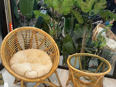 Bàn ghế mây đọc sách phòng ngủ 0