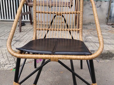 Bàn ghế ban công giả mây 5